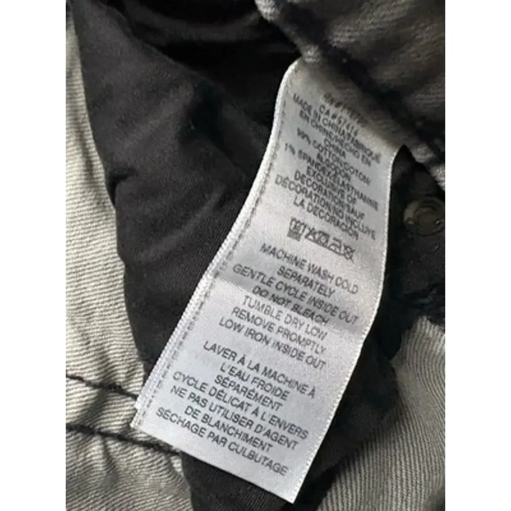 True Religion Rocco Relaxed Skinny Super T Grey Wash Jeans 38